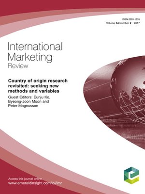cover image of International Marketing Review, Volume 34, Number 2